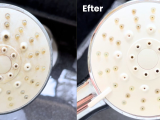 Fjern kalk fra dit brusehoved